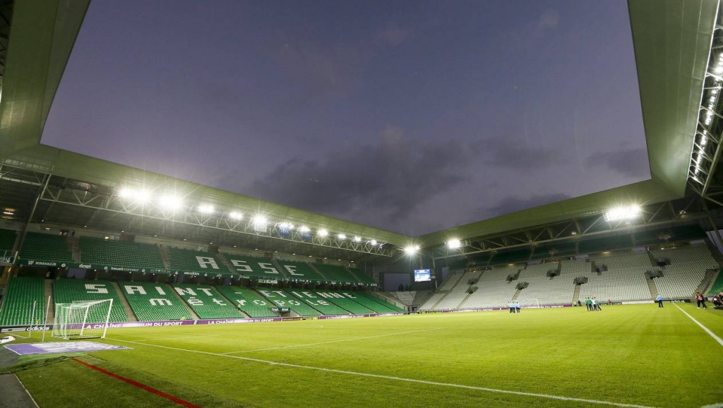 General view of the Geoffroy Guichard renovated stadium in Saint-Etienne