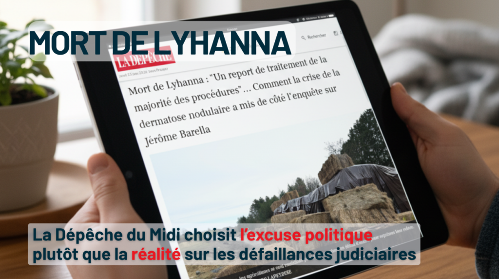 Mort de Lyhanna : la Dépêche du Midi choisit l’excuse politique plutôt que la vérité sur les défaillances judiciaires