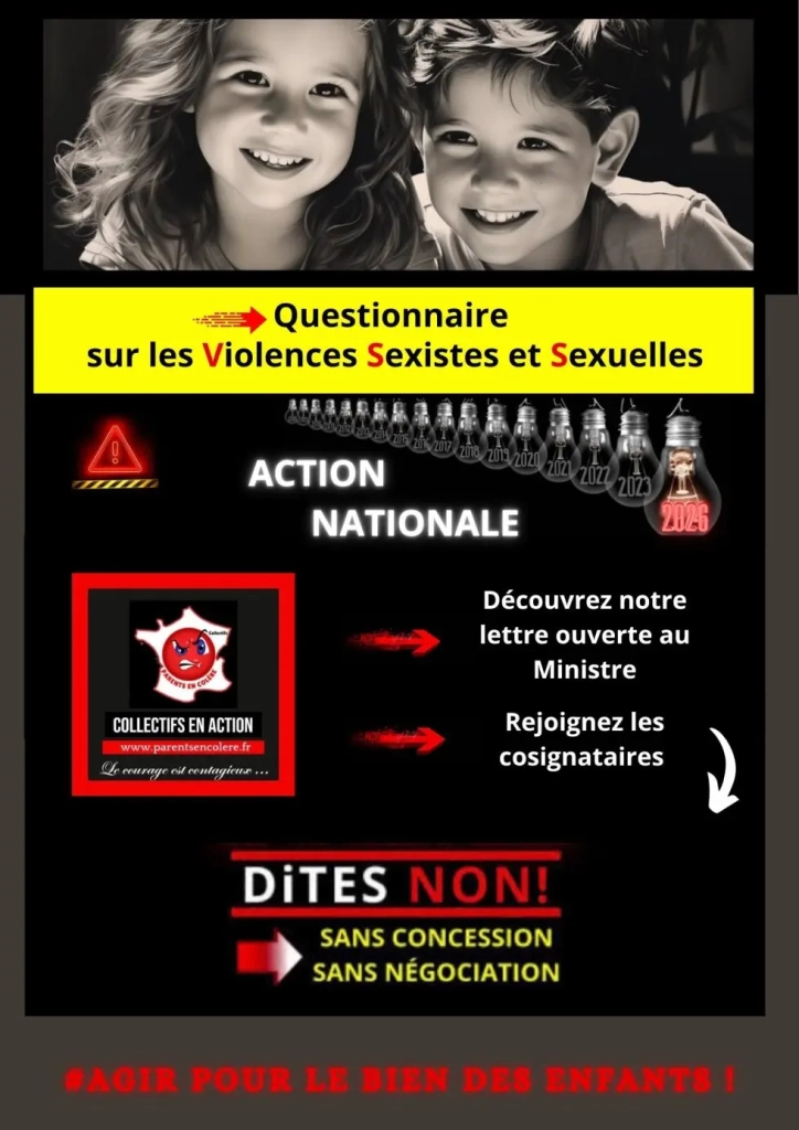 Lettre Ouverte Questionnaire VSS : action médiatisation + cosignature