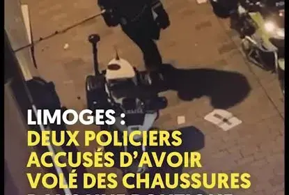 Limoges, ce ne sont pas les banlieues : des policiers accusés de voler des chaussures