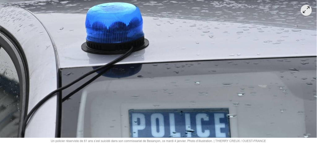 Un policier réserviste se suicide dans son commissariat de Besançon
