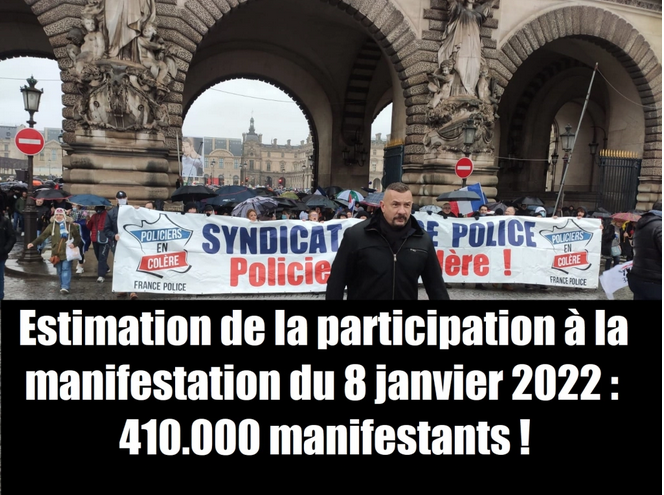 Estimation de la participation à la #manif8janvier : 410.000 manifestants !