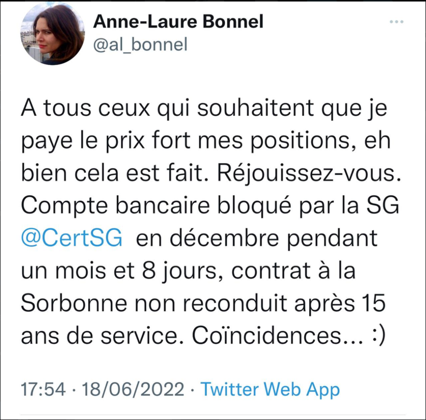 Infos Diverses… Anne-Laure Bonnel