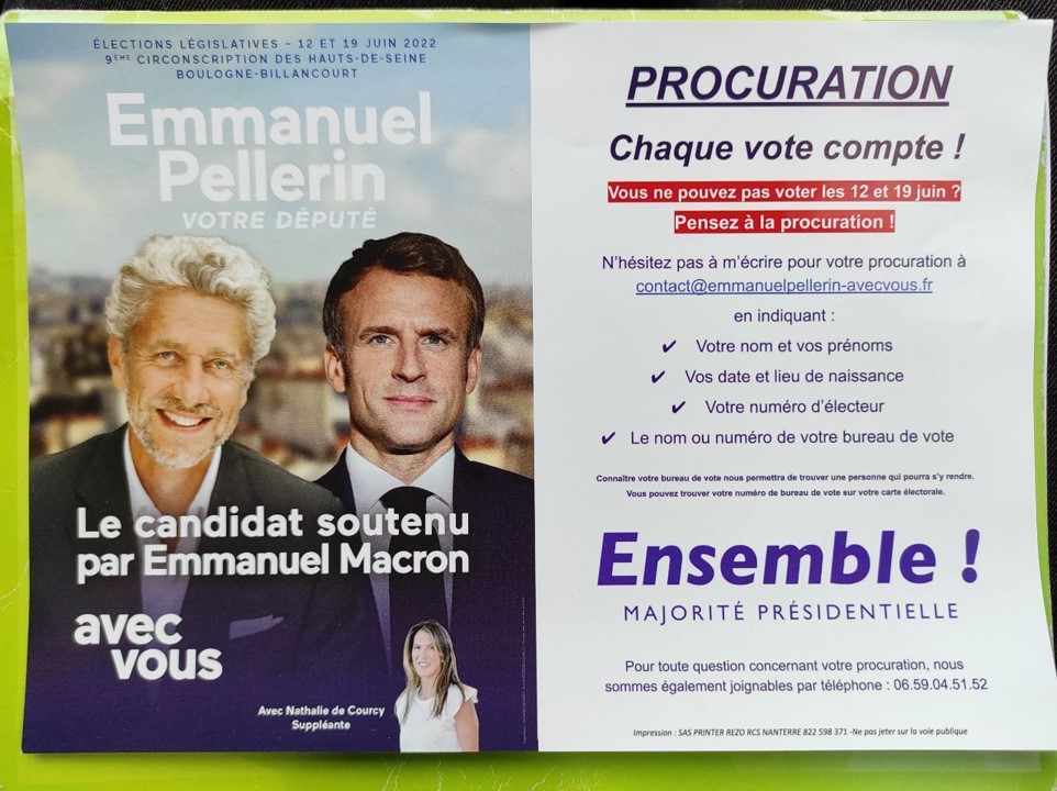 URGENT – Recours en annulation de l’élection du député Emmanuel Pellerin (LREM)