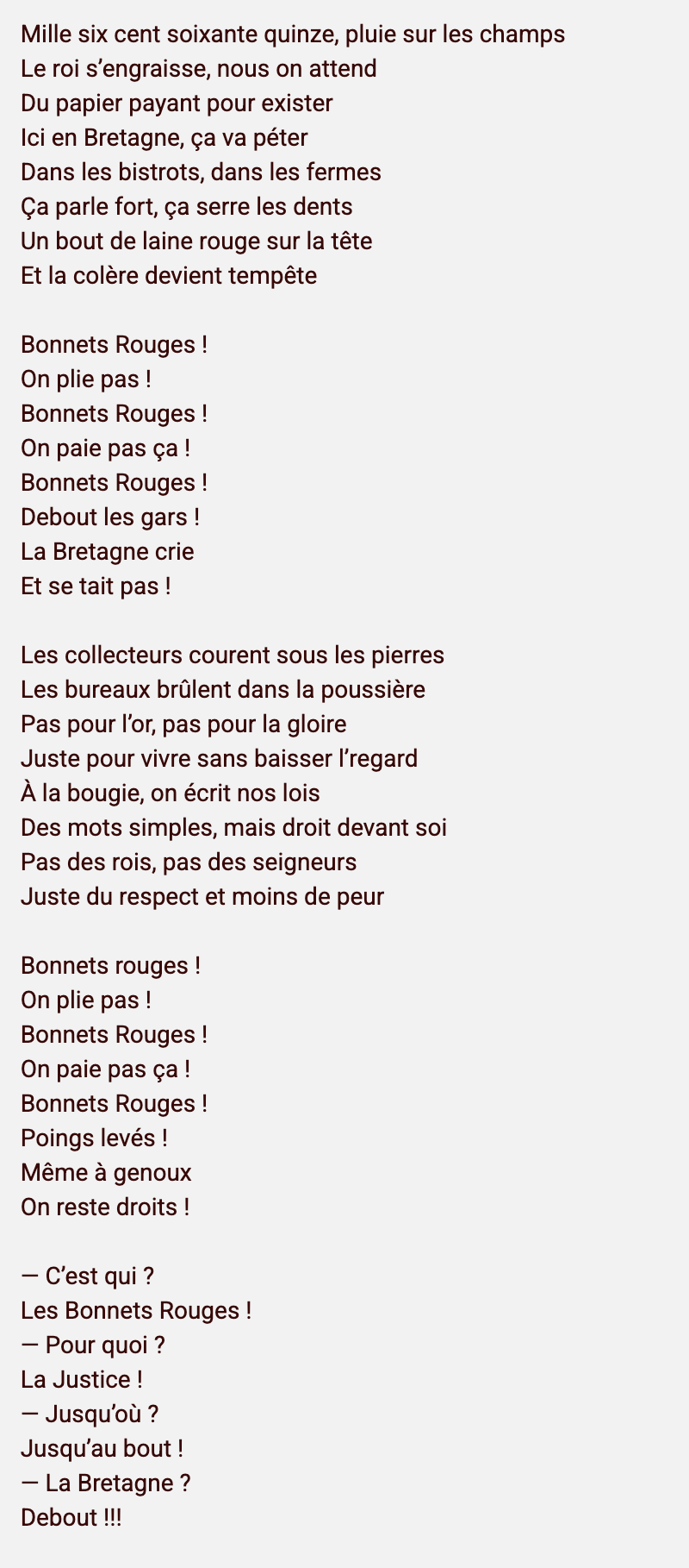 Les Bonnets Rouges (1675) – Chanson Rock inspirée de l’Histoire ...