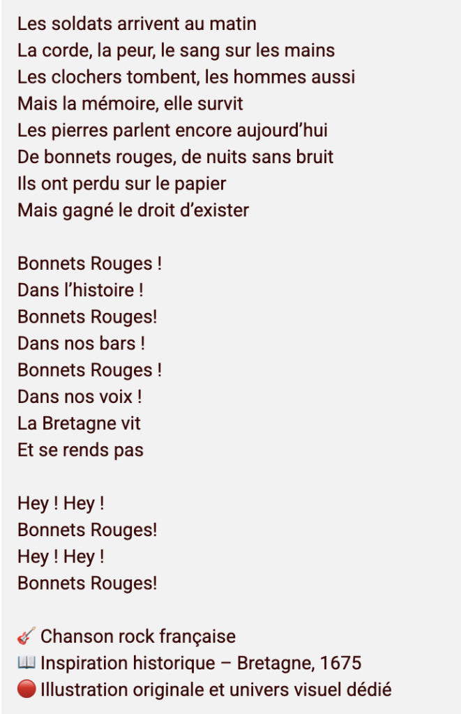 Les Bonnets Rouges (1675) – Chanson Rock inspirée de l’Histoire ...