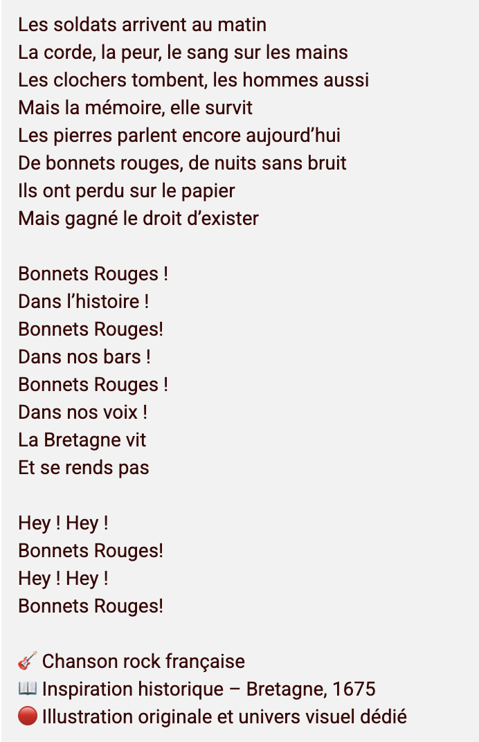 Les Bonnets Rouges (1675) – Chanson Rock inspirée de l’Histoire ...