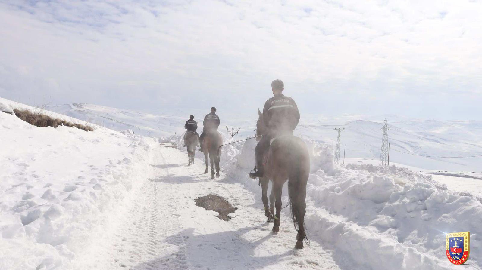 Gendarmes à cheval, région de Van